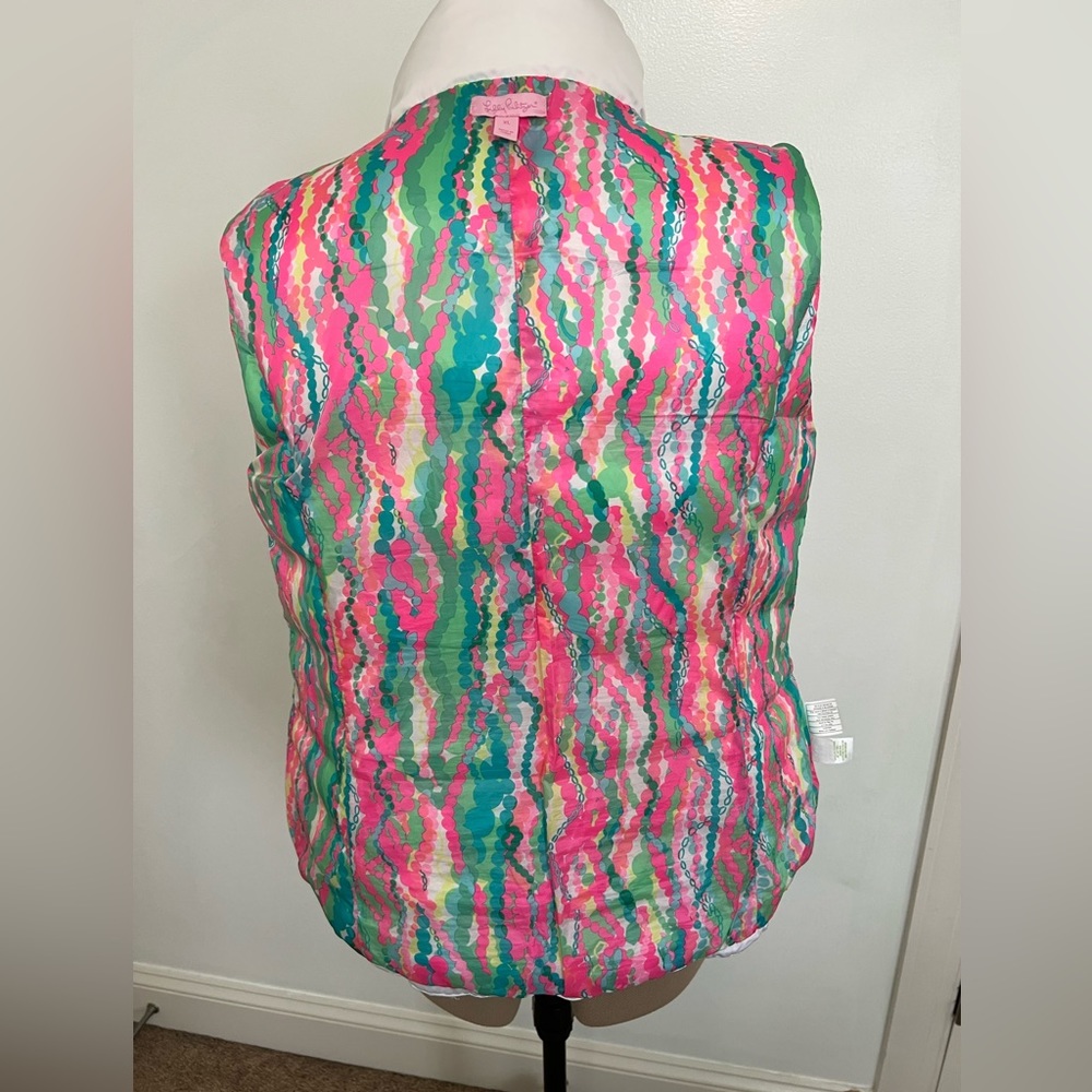 Lilly Pulitzer Isabelle Puffer Down Vest - Picture 5 of 9